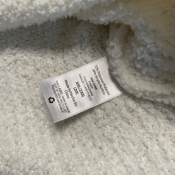 Time & Tru Fuzzy half zip sweater- size xxl - Picture 5 of 8